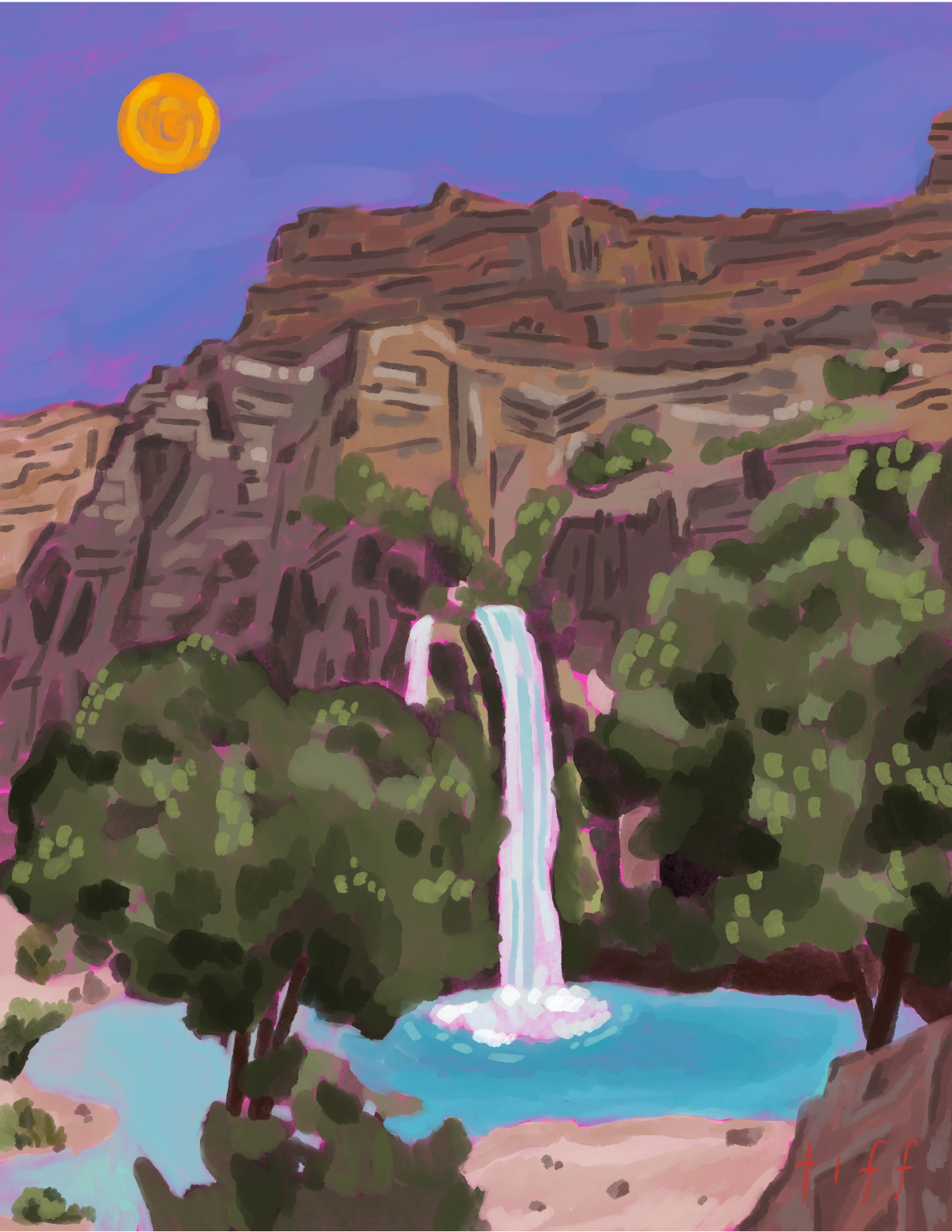 "Havasupai Falls" Print