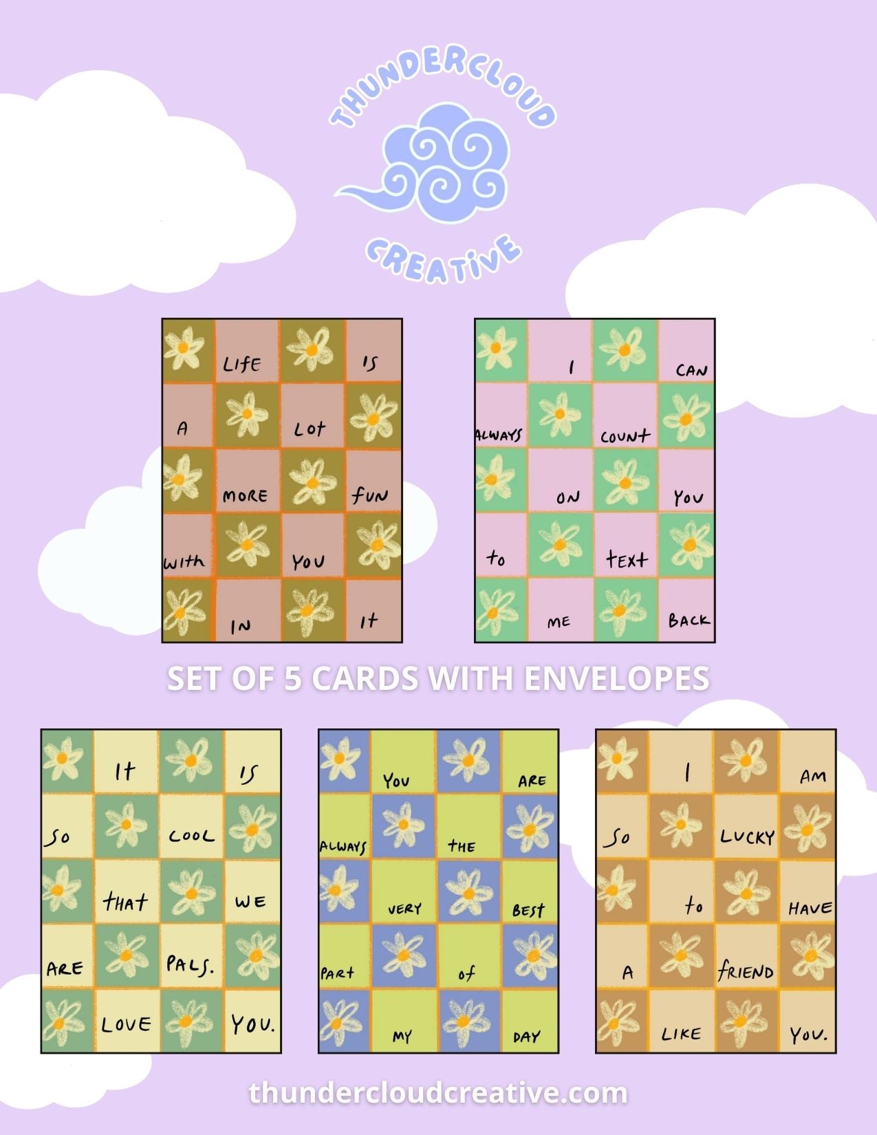Friendship Cards - Set of 5