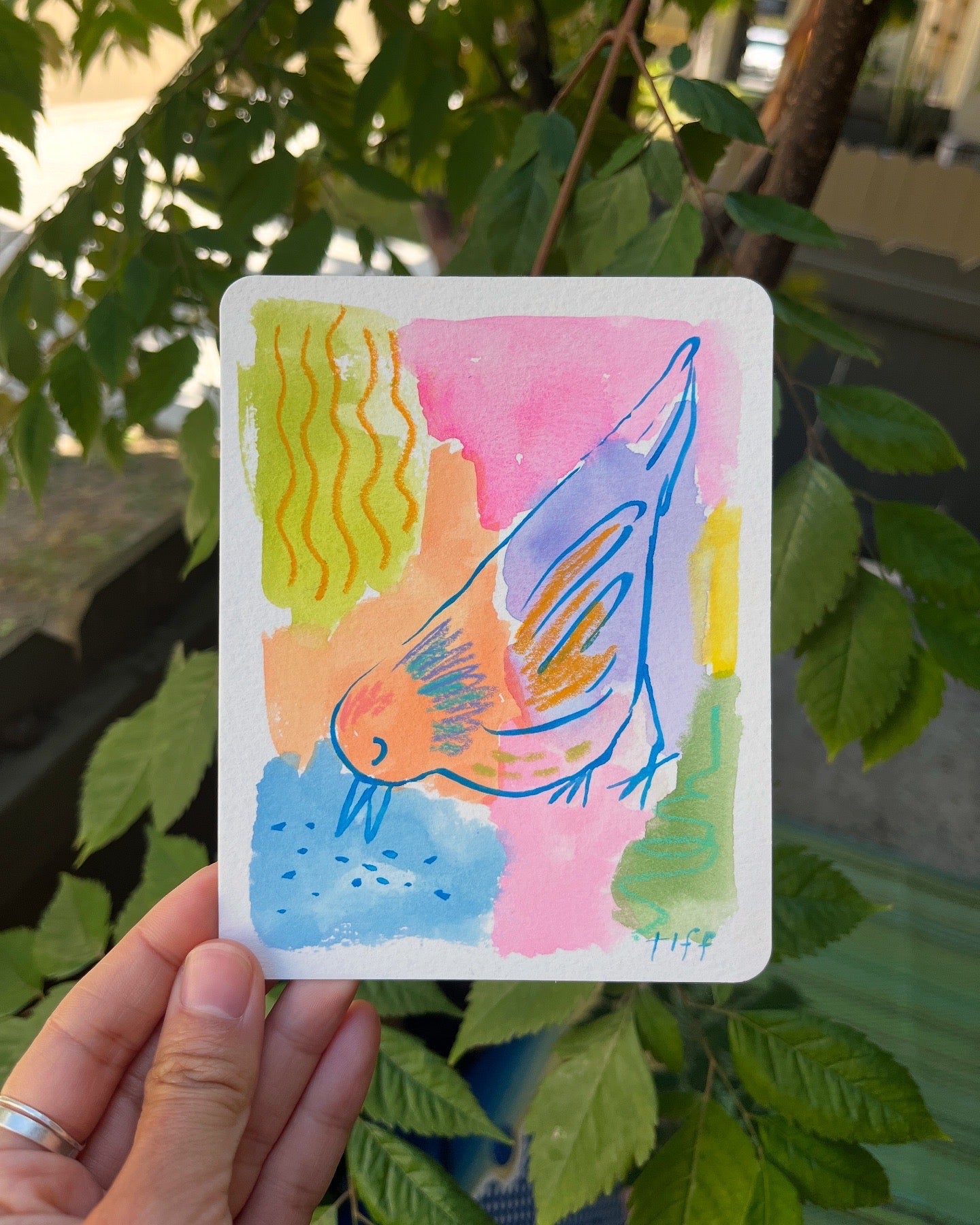 "Three Little Birds 2" Original Painting