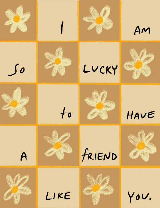 Friend Love 1 Greeting Card