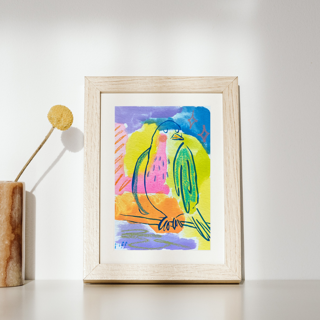 "Three Little Birds 3" Original Painting
