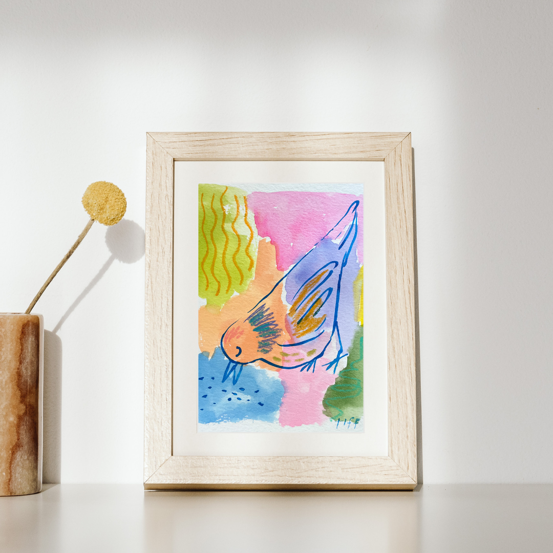 "Three Little Birds 2" Original Painting