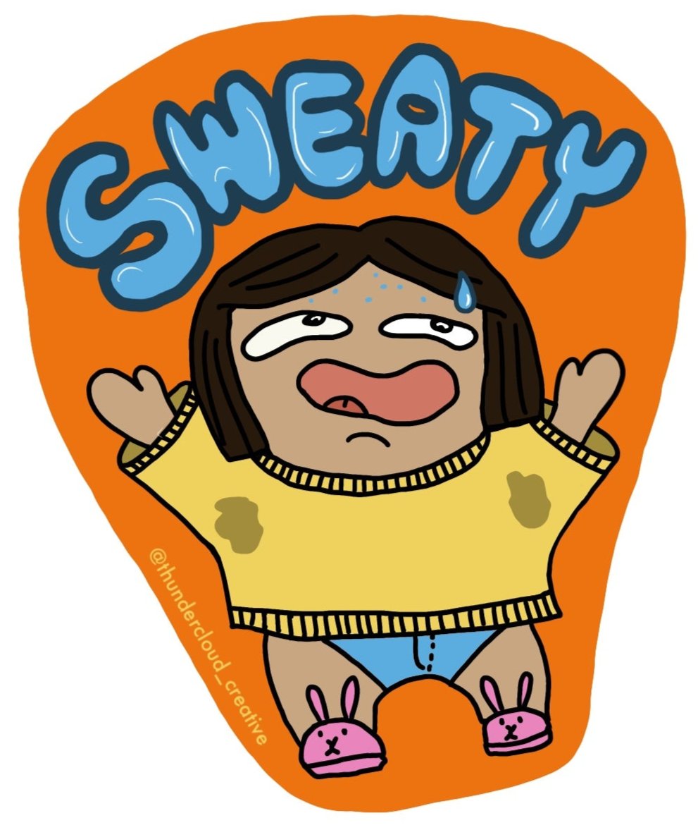 Sweaty Sticker