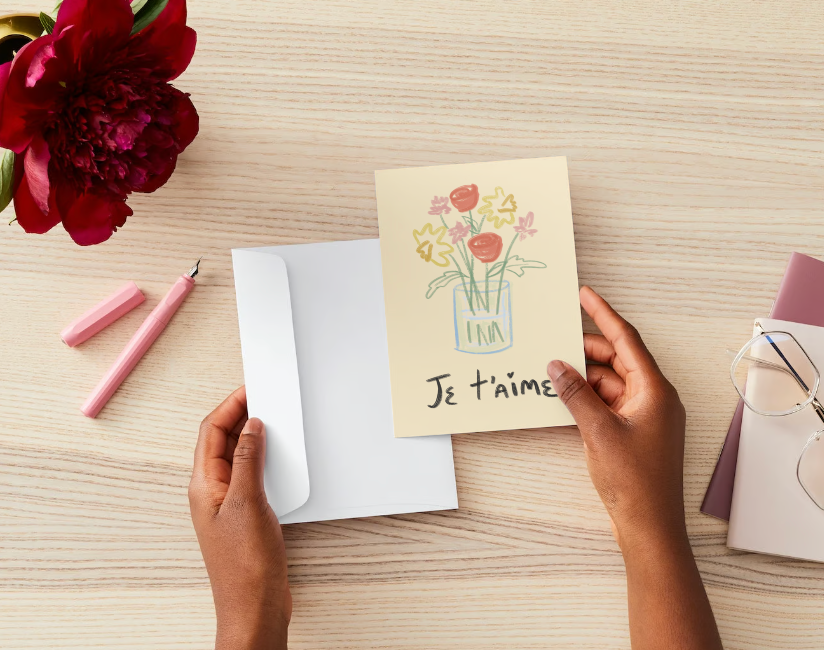 Je t'aime Greeting Card