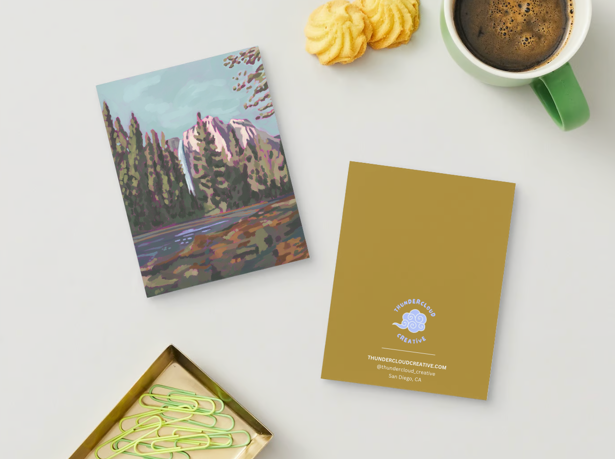 Yosemite Falls Greeting Card