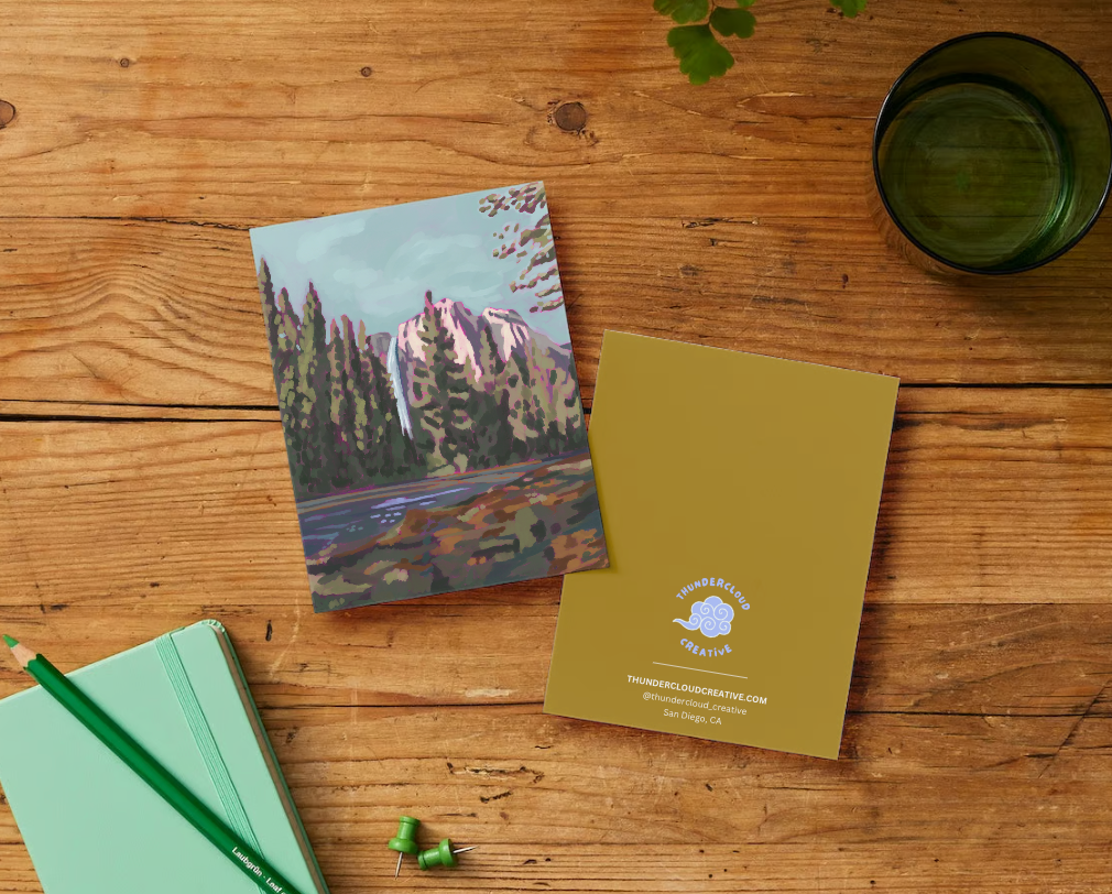 Yosemite Falls Greeting Card