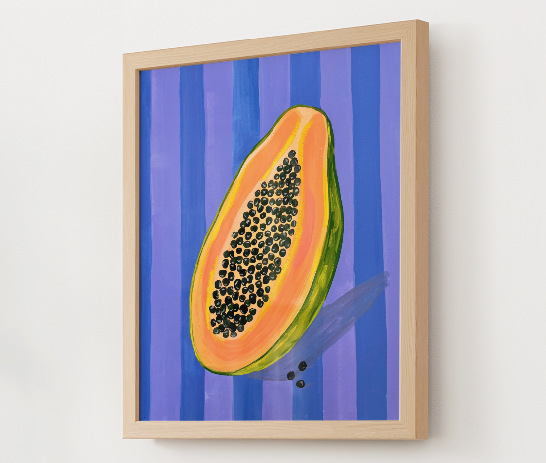 "Papaya Al Fresco" Original Painting