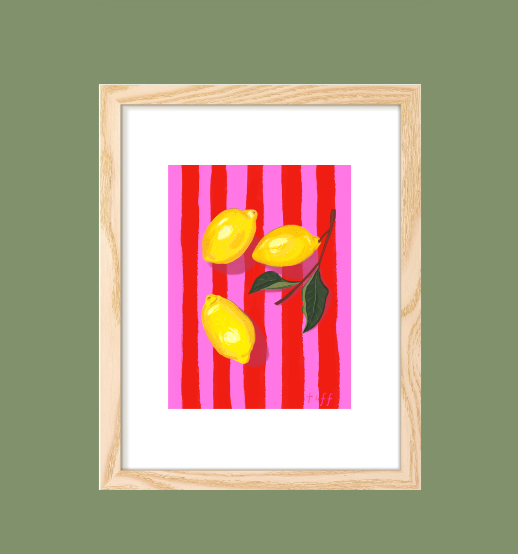 "Lemons Al Fresco" Print