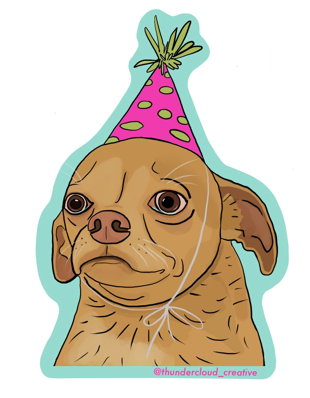 Party Pupper Sticker
