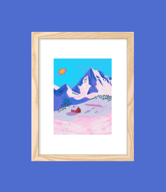 "Snowy Peaks" Print