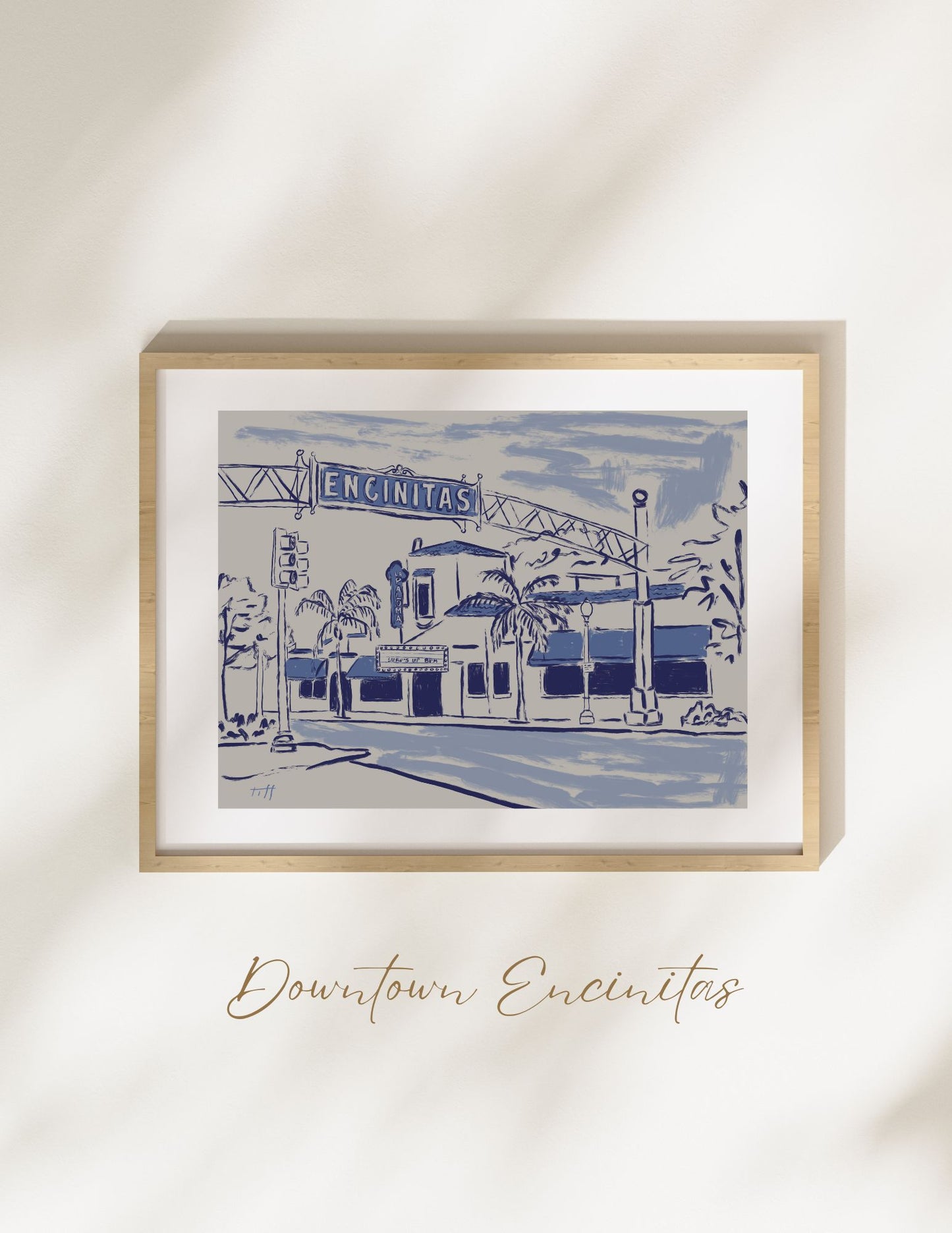 "Downtown Encinitas" Print