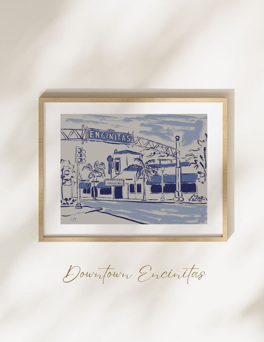 "Downtown Encinitas" Print