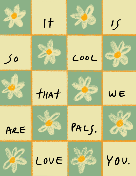 Friend Love 3 Greeting Card