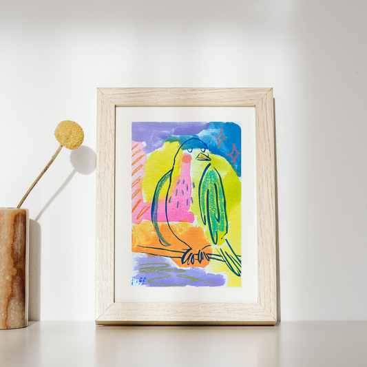 "Three Little Birds 3" Original Painting