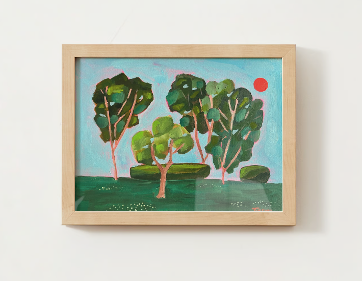 "Green Flag Activity" Original Painting