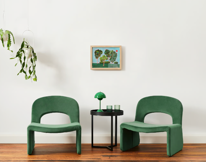 "Green Flag Activity" Original Painting