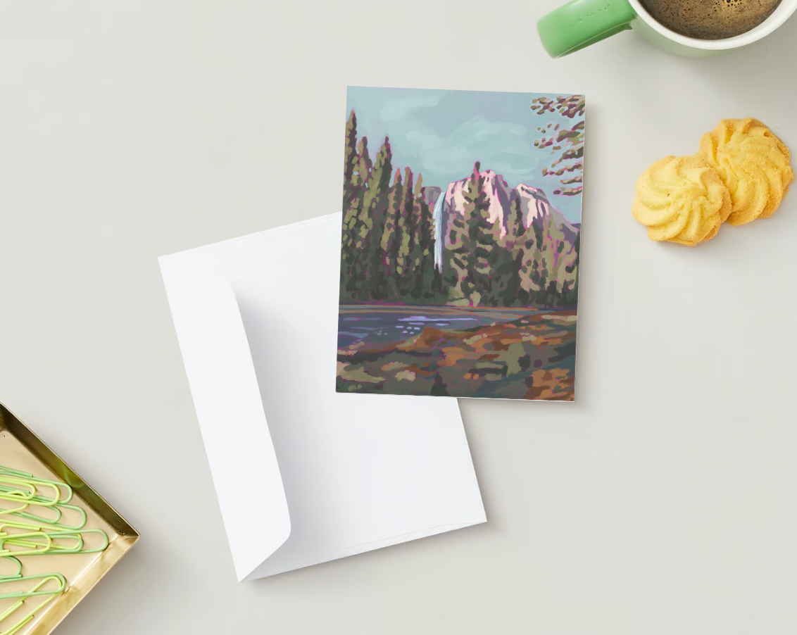 Yosemite Falls Greeting Card