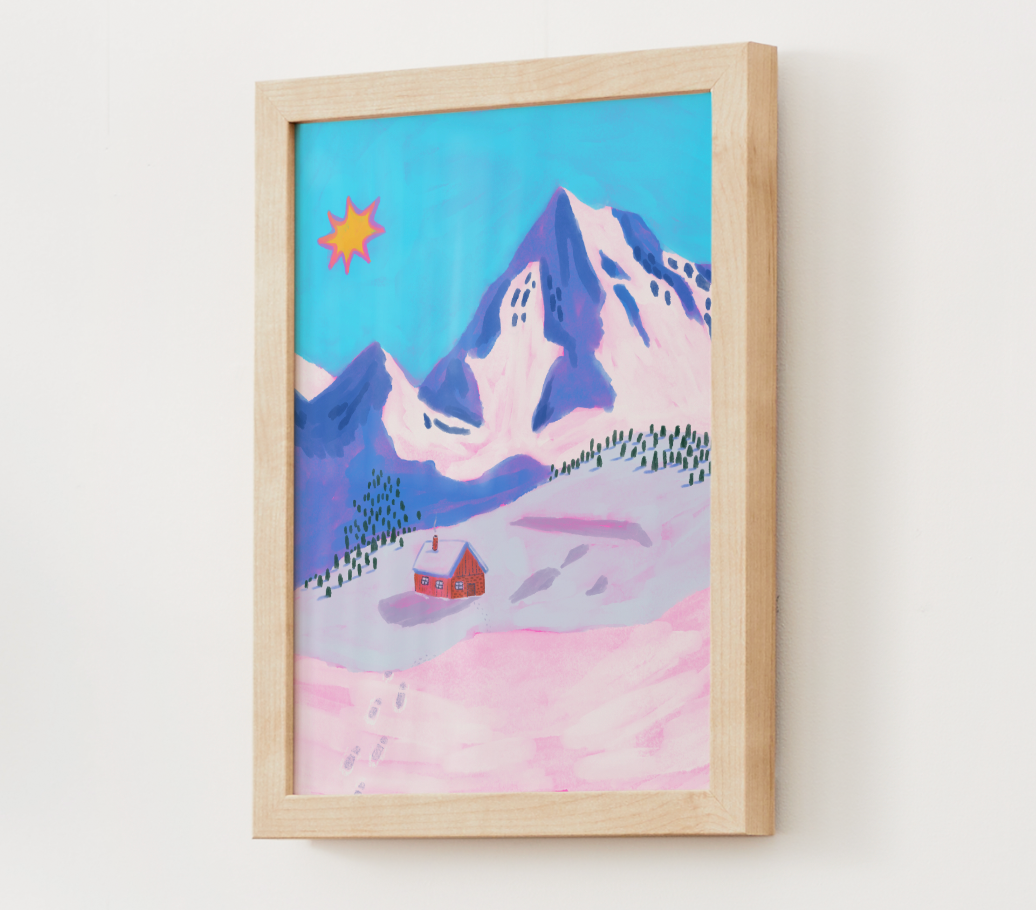 "Snowy Peaks" Print