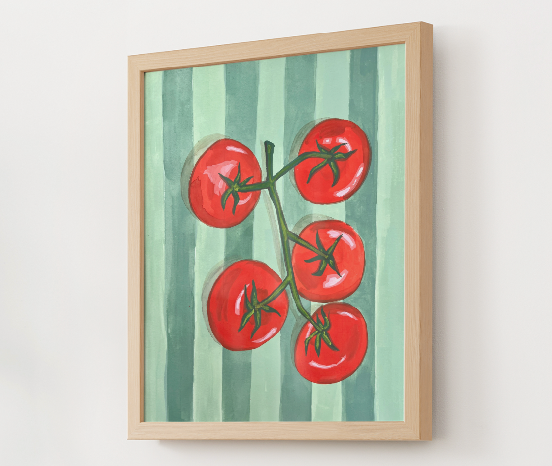 "Tomatoes Al Fresco 2" Original Painting