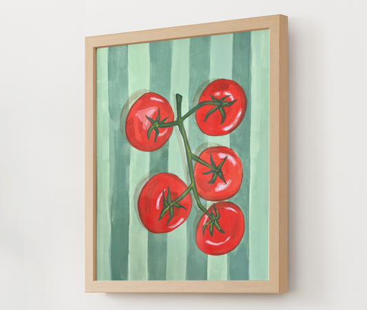 "Tomatoes Al Fresco 2" Original Painting