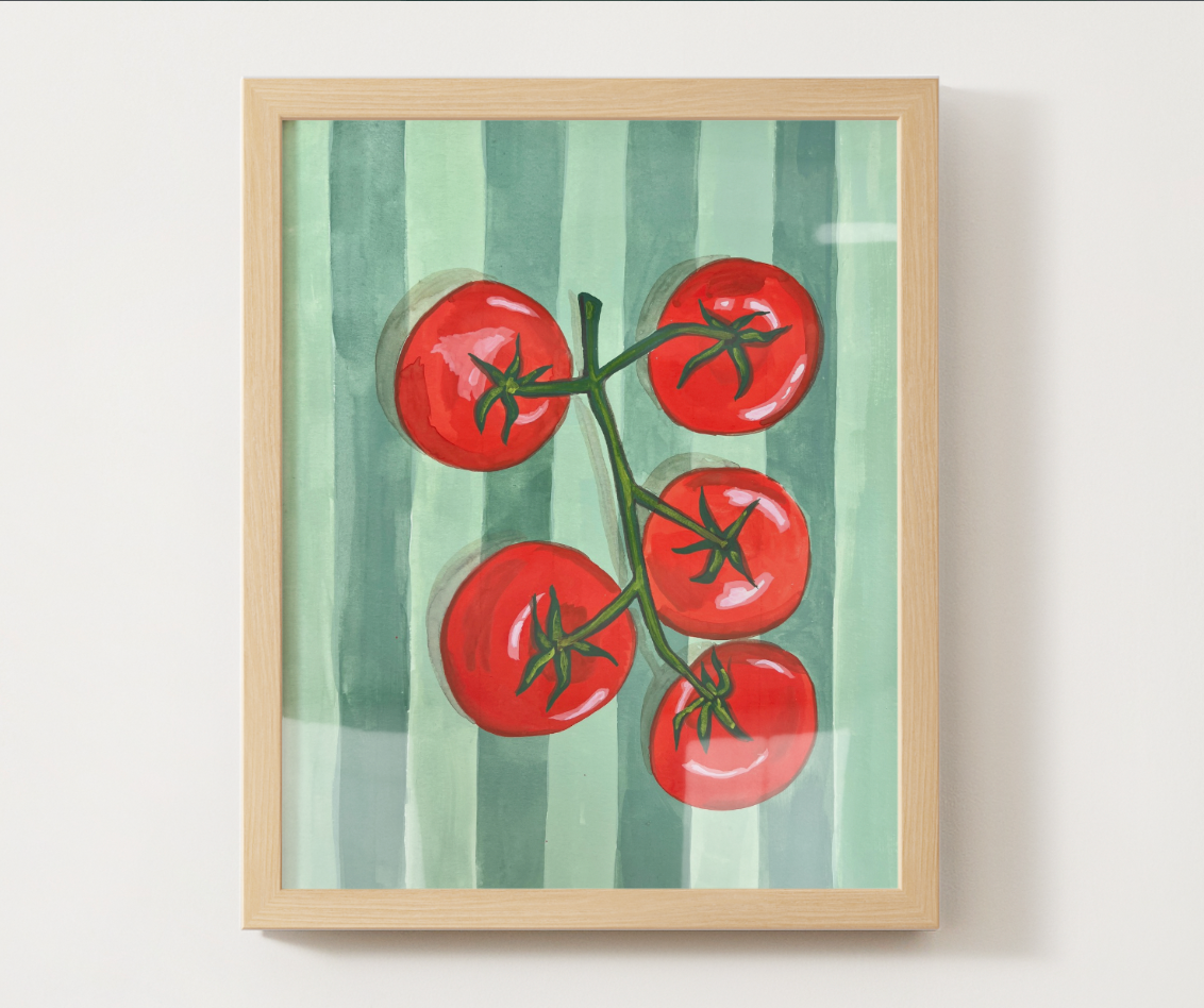 "Tomatoes Al Fresco 2" Original Painting