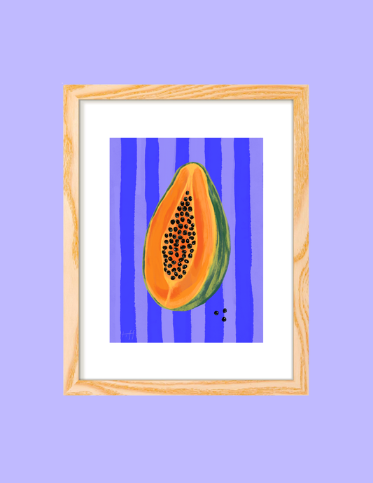 "Papaya Al Fresco" Print